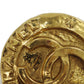 CHANEL CC Logos Round Gold Clip-On Circle Earrings 2853 #BR163
