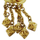 CHANEL CC Logos Charm Earrings Gold Clip-On 97P #AH132