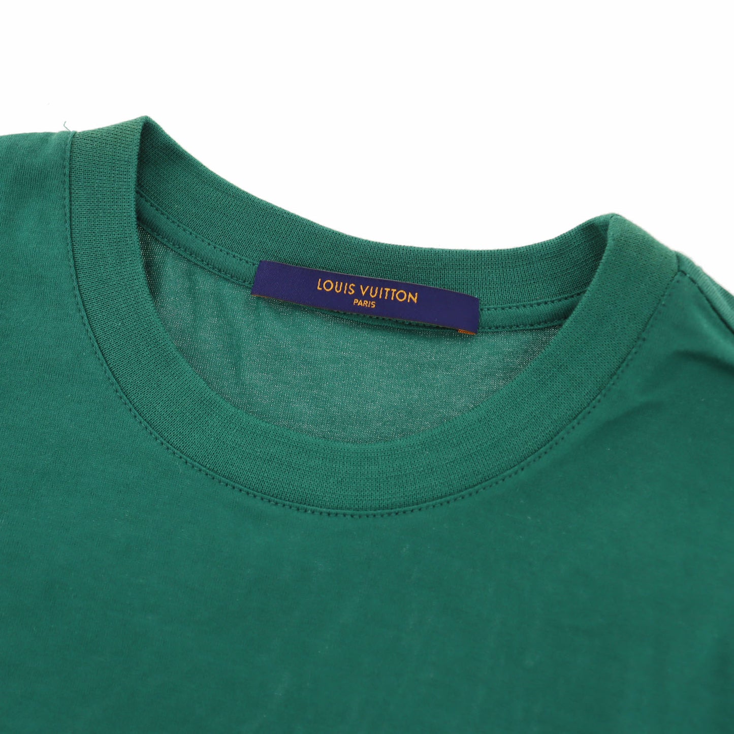 LOUIS VUITTON LV Short Sleeve T-shirt Cotton Green Size S Italy #AH523