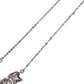 Christian Dior Rhinestone Necklace Silver #CP131