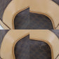 CELINE Macadam Pattern Shoulder Bag Brown PVC Leather #EF153