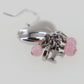 Christian Dior Heart Used Hook Pierced Earrings Silver Plated #EA49