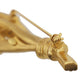 CHANEL Rice Ear Motif Pin Brooch Gold Plated 99P #DA607