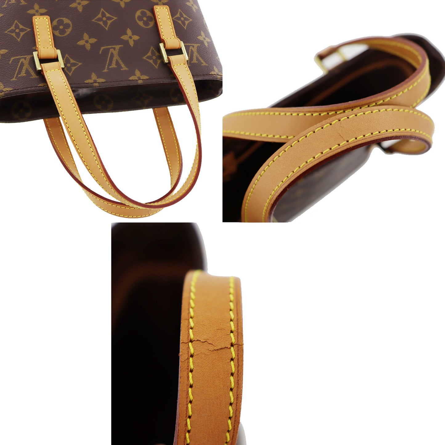 LOUIS VUITTON LV Vavin PM Tote Handbag Monogram Leather M51172 #AG574