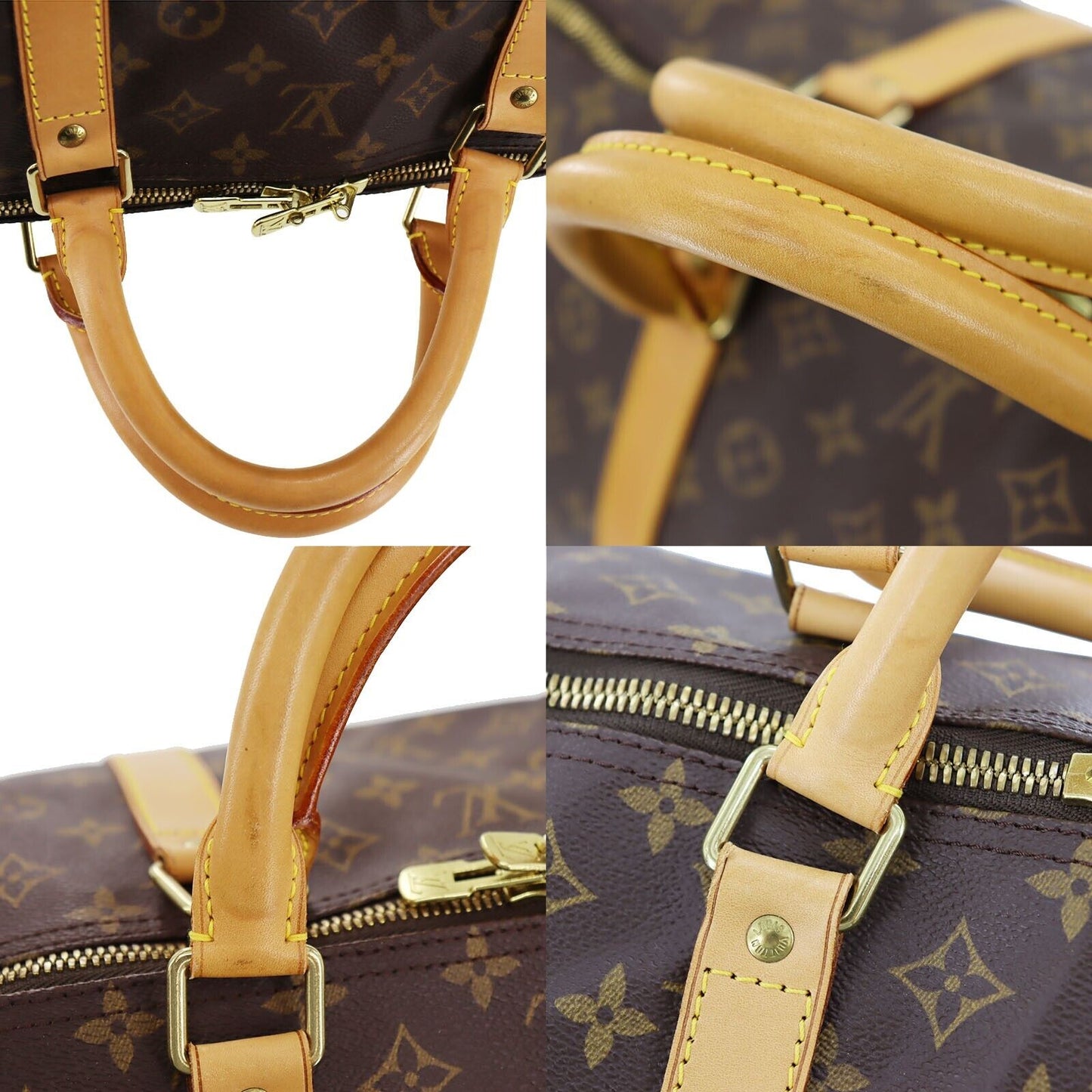 LOUIS VUITTON LV Keepall 60 Boston Handbag Brown Monogram M41422 #BQ377