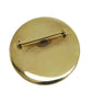 CHANEL CC Logos Round Pin Brooch Gold Plated 97 A #BX894