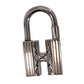 HERMÈS H Motif Top Charm Cadena Padlock Silver #CJ800