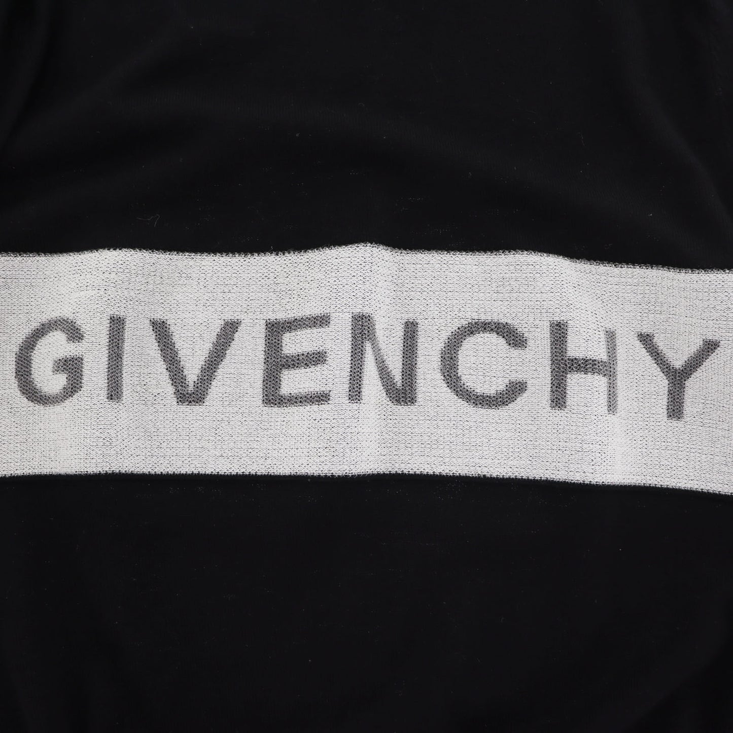 GIVENCHY Long Sleeve Knit Sweater Tops Italy Black 100% Wool #AH527