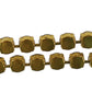 CHANEL CC Logos Rhineston Belt Gold Plated 96 P #CS201
