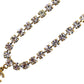 CHANEL Logo Used Chain Necklace Rhinestone Gold 96A #CJ813