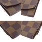 LOUIS VUITTON LV Cufflink Case Damier Brown M64681 #AG733