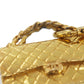 CHANEL Matelasse Bag Chain Long Necklace Gold #CW639