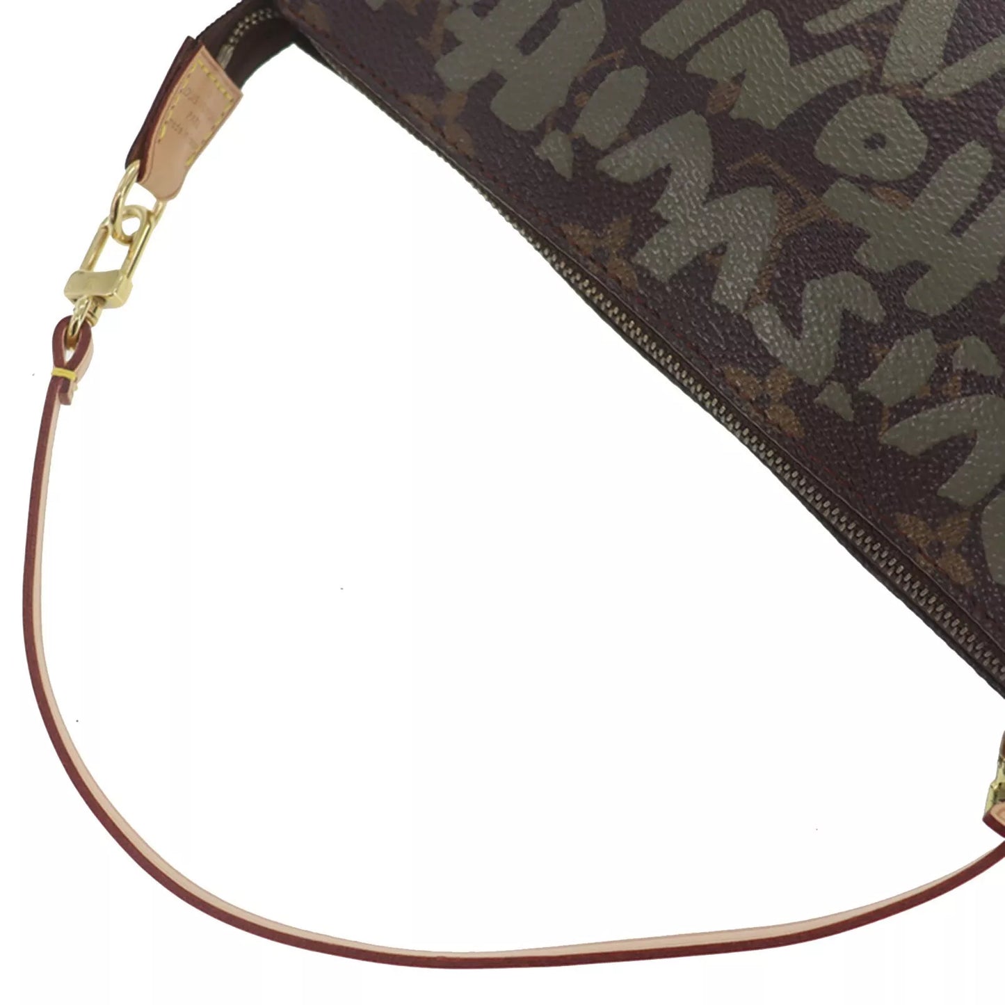 Louis Vuitton LV Graffiti Pochette Accessoires Khaki Handbag M92191 #CD127