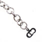 Christian Dior Bow Choker Necklace Silver #EH518
