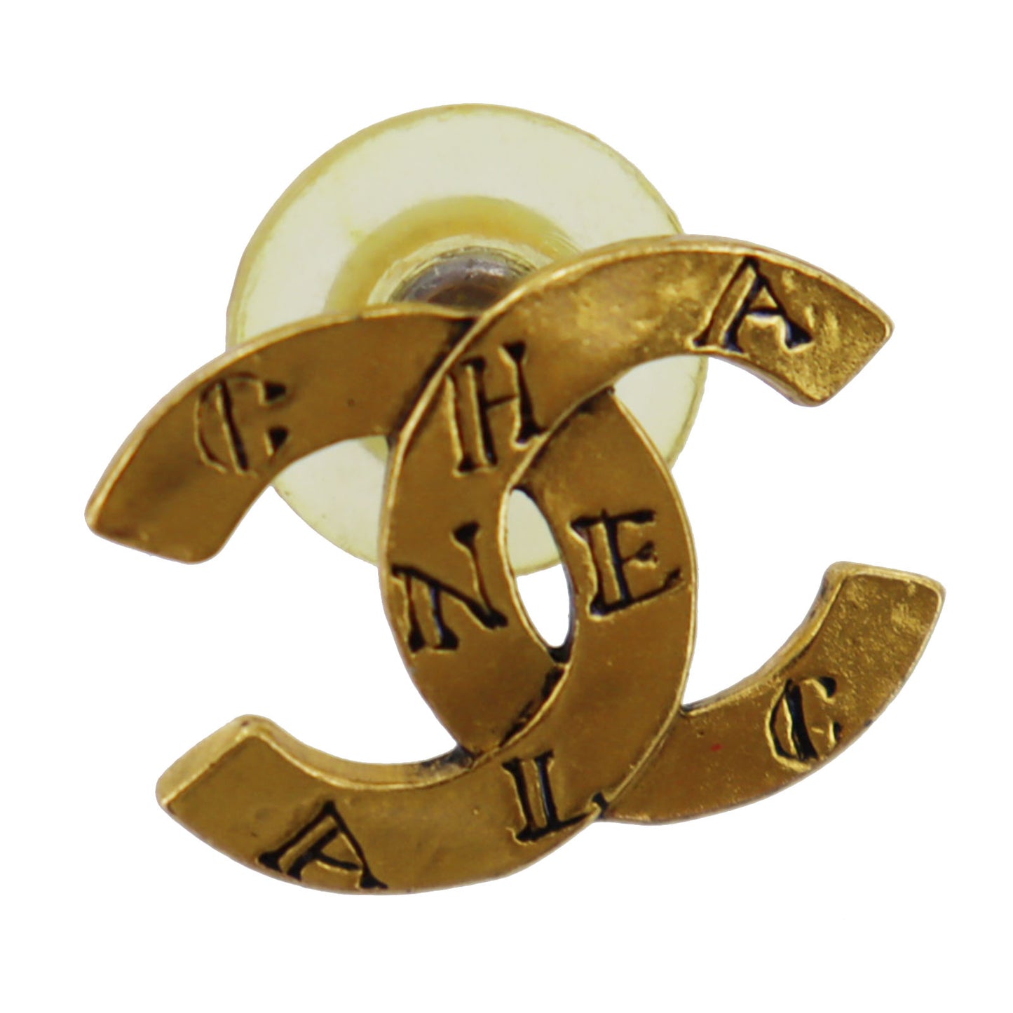 CHANEL CC Logos Piercing Gold Clip-On 99 A #BX999