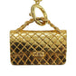 CHANEL CC Matelasse motif Chain Necklace Gold Plated #CG955