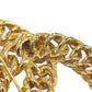 CHANEL CC Logos Chain Big Pin Brooch Gold #CO645