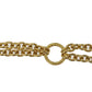 CHANEL CC Matelasse motif Chain Necklace Gold Plated #CG955