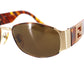 FENDI Used Sunglasses Brown Eye Wear Vintage Italy #DA838