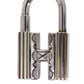 HERMÈS H Motif Top Charm Cadena Padlock Silver #CJ800