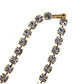 CHANEL Logo Used Chain Necklace Rhinestone Gold 96A #CJ813