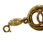 CHANEL CC Logos Circle Bracelet Gold Plated 1982 #BR829