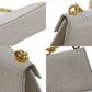 Salvatore Ferragamo Gancini Mini Shoulder Bag White Embossing Leather #AH663