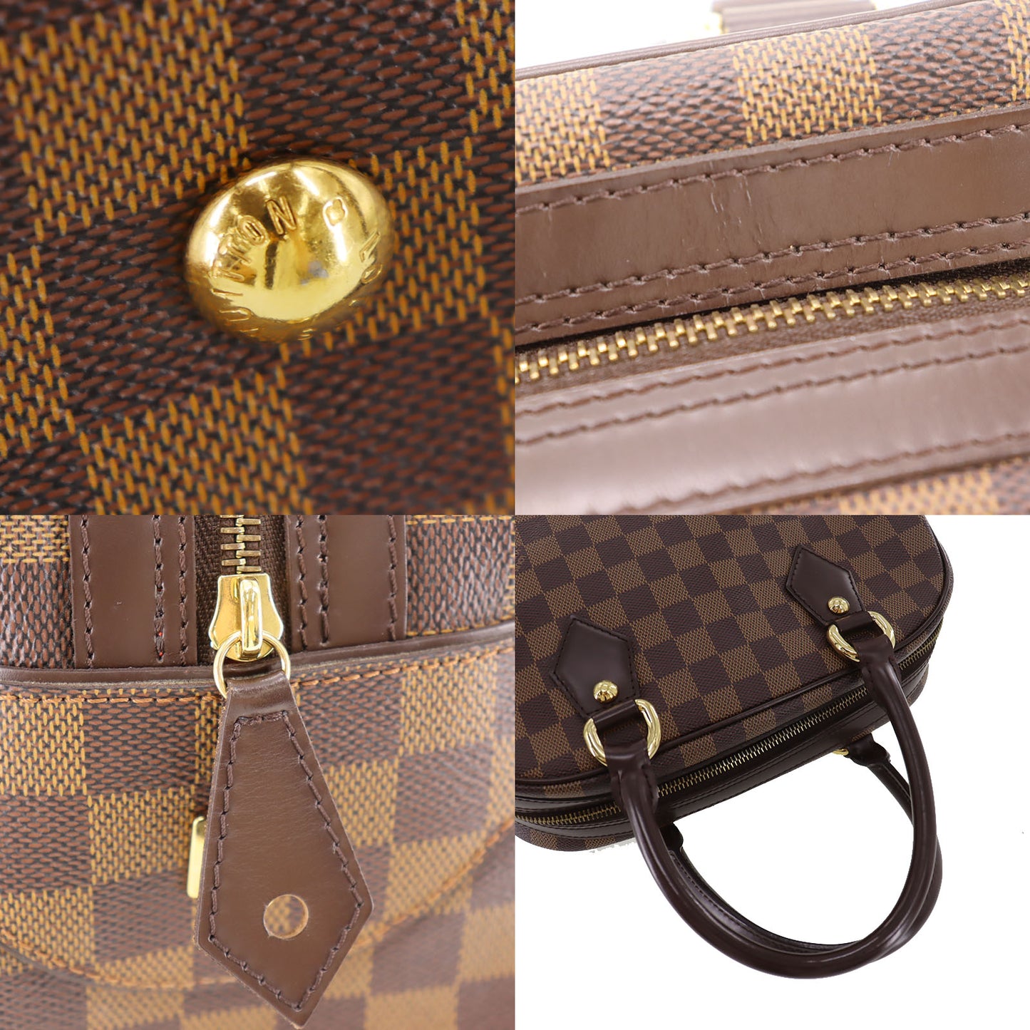 LOUIS VUITTON LV Duomo Handbag Damier Brown N60008 #CN895