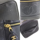 CHANEL CC Handbag Vanity Black Caviar Skin Leather #CK160