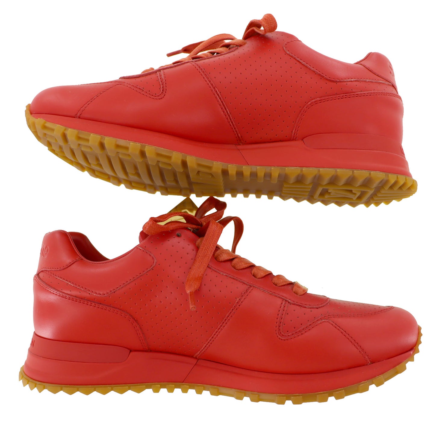 Louis Vuitton x Supreme LV New Run Away Lace Up Sneaker Red Leather #AH556