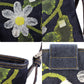 FENDI Mumma Bucket Flower Motif Handbag Denim Blue #AH666