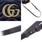 GUCCI GG Marmont Chain Shoulder Bag Black Leather #CW161