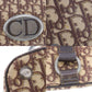 Christian Dior Trotter Handbag Brown Canvas Vintage #AH633