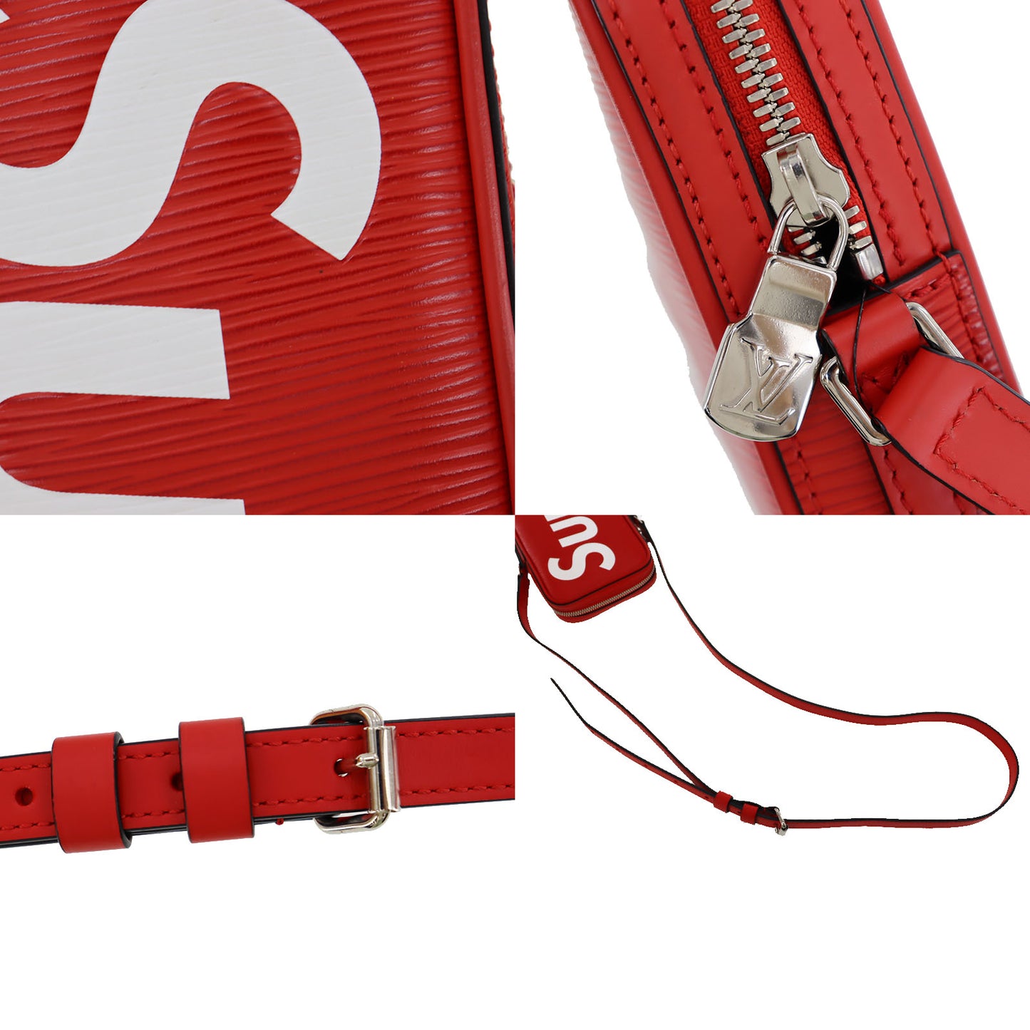 LOUIS VUITTON LV Danube PPM Supreme Collaboration Red M53434 #AH151