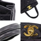 CHANEL Logos Handbag Caviar Skin Leather #CJ501