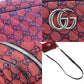 GUCCI GG Marmont Chain Shoulder Bag Red Canvas #CT79