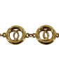 CHANEL CC Logos Circle Bracelet Gold Plated 1983 #AH699