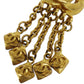 CHANEL CC Logos Charm Earrings Gold Clip-On 97P #AH132