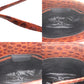 Salvatore Ferragamo 2way Clutch Shoulder Bag Brown Embossed Leather #AG164