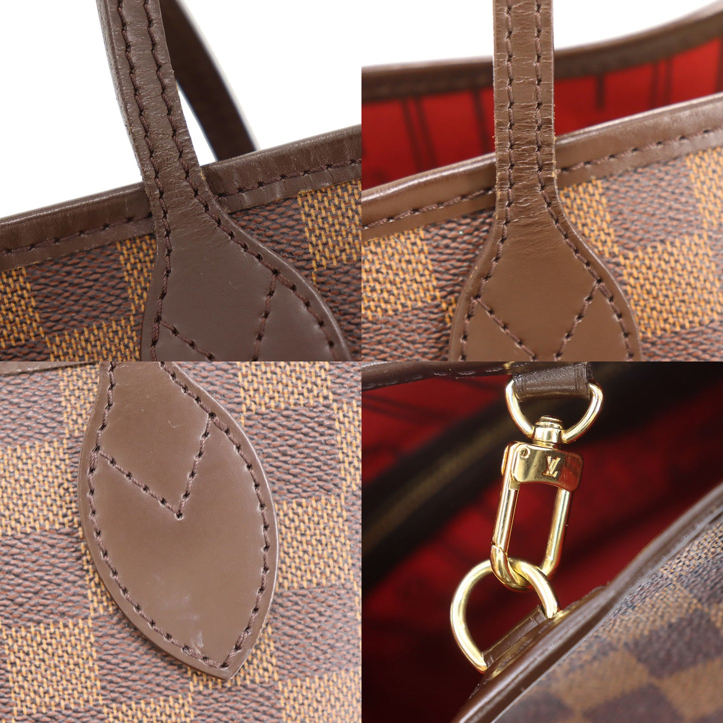 LOUIS VUITTON LV Neverfull PM Tote Bag Damier Brown N51109 #CN902