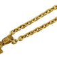 CHANEL CC Logos Chain Necklace Gold 94A #AH23