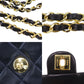 CHANEL Matelasse Shoulder Bag Black Lambskin Leather #CR67