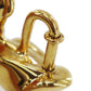 HERMES Cadena Padlock Used Pelican Motif Gold-Plated Vintage #CY160