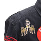 Supreme Embroidery Patch Black Denim Jacket Black Size L Cotton #AH679