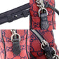 GUCCI GG Marmont Chain Shoulder Bag Red Canvas #CT79