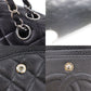 CHANEL Matelasse Double Flap Used Shoulder Bag Black Caviar Skin Leather #CY111