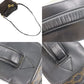 CELINE Macadam Pattern Shoulder Bag Black PVC Leather #CR353