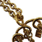 CHANEL Logos Chain Necklace Gold #BE258