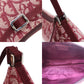 Christian Dior Trotter Handbag Bordeaux Canvas #CG954