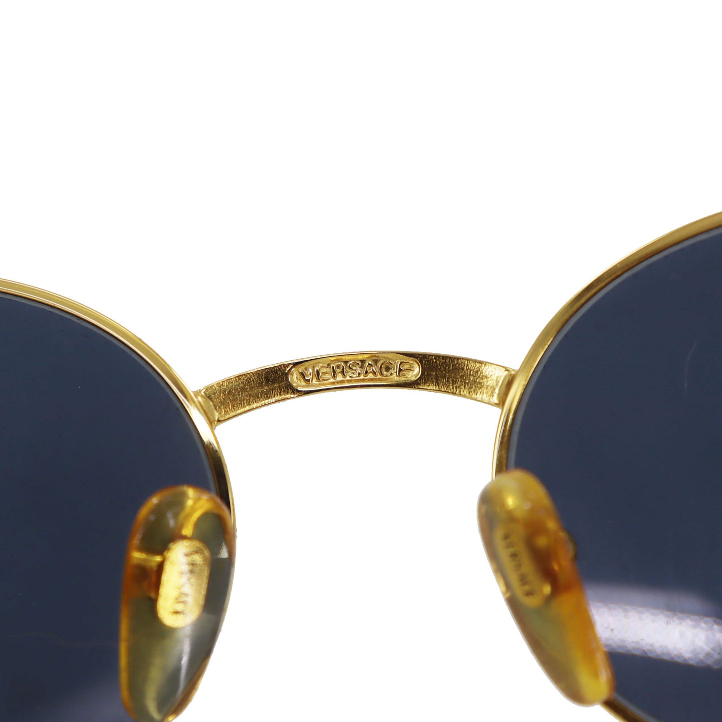 GIANNI VERSACE Sunglasses Black Gold Eye Wear #CX132